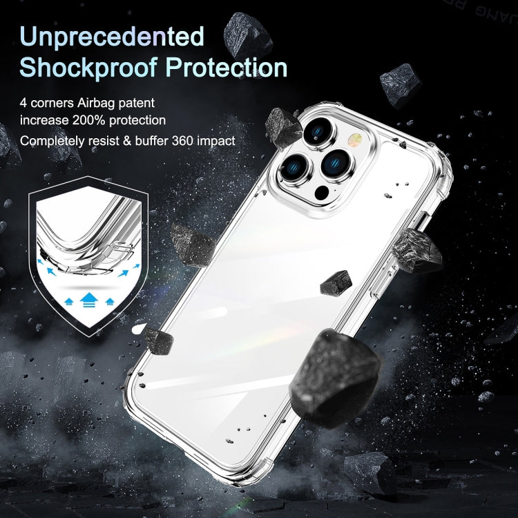 360 Custodia per telefono airbag a quattro angoli trasparente per tutto il corpo, For iPhone 14, For iPhone 14 Plus, For iPhone 14 Pro, For iPhone 14 Pro Max