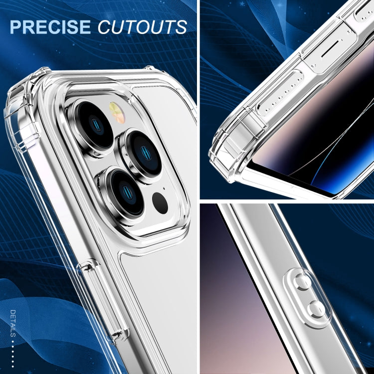 360 Custodia per telefono airbag a quattro angoli trasparente per tutto il corpo, For iPhone 14, For iPhone 14 Plus, For iPhone 14 Pro, For iPhone 14 Pro Max