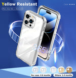 360 Custodia per telefono airbag a quattro angoli trasparente per tutto il corpo, For iPhone 14, For iPhone 14 Plus, For iPhone 14 Pro, For iPhone 14 Pro Max