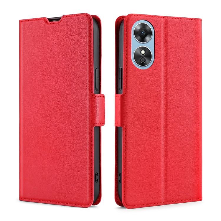 Custodia per telefono in pelle flip orizzontale con fibbia laterale ultrasottile, For Motorola Moto E32 India/E22s 4G Global, For OPPO A17, For OPPO K10x 5G, For Realme C33 4G, For vivo V25 5G/V25e 5G, For vivo Y16 4G/Y02s 4G