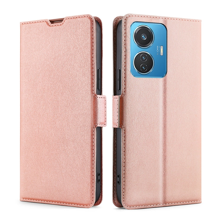 Custodia per telefono in pelle flip orizzontale con fibbia laterale ultrasottile, For vivo Y55 4G, For Samsung Galaxy A04s, For Sharp Aquos sense7 Plus, For Xiaomi Civi 2 5G, For Xiaomi Poco M5 4G