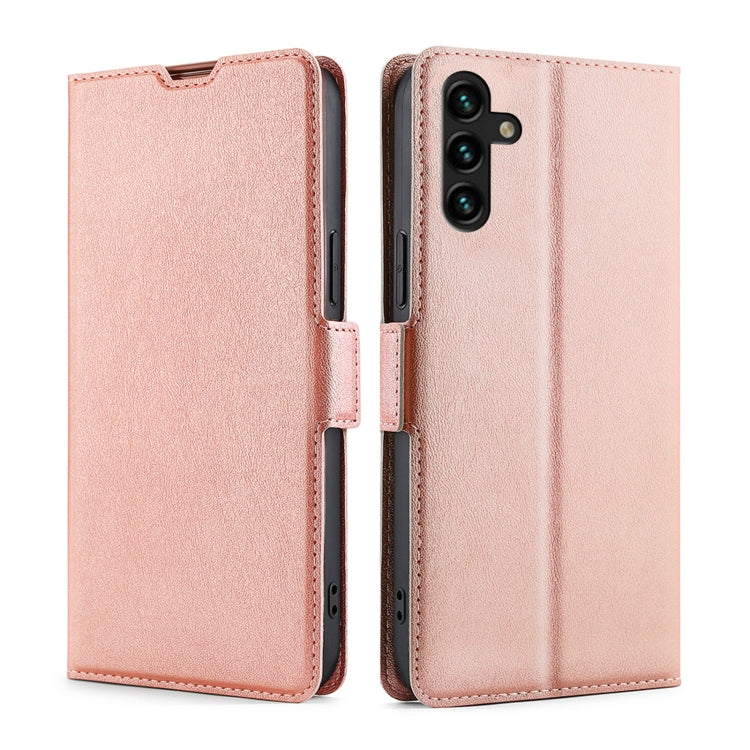 Custodia per telefono in pelle flip orizzontale con fibbia laterale ultrasottile, For vivo Y55 4G, For Samsung Galaxy A04s, For Sharp Aquos sense7 Plus, For Xiaomi Civi 2 5G, For Xiaomi Poco M5 4G