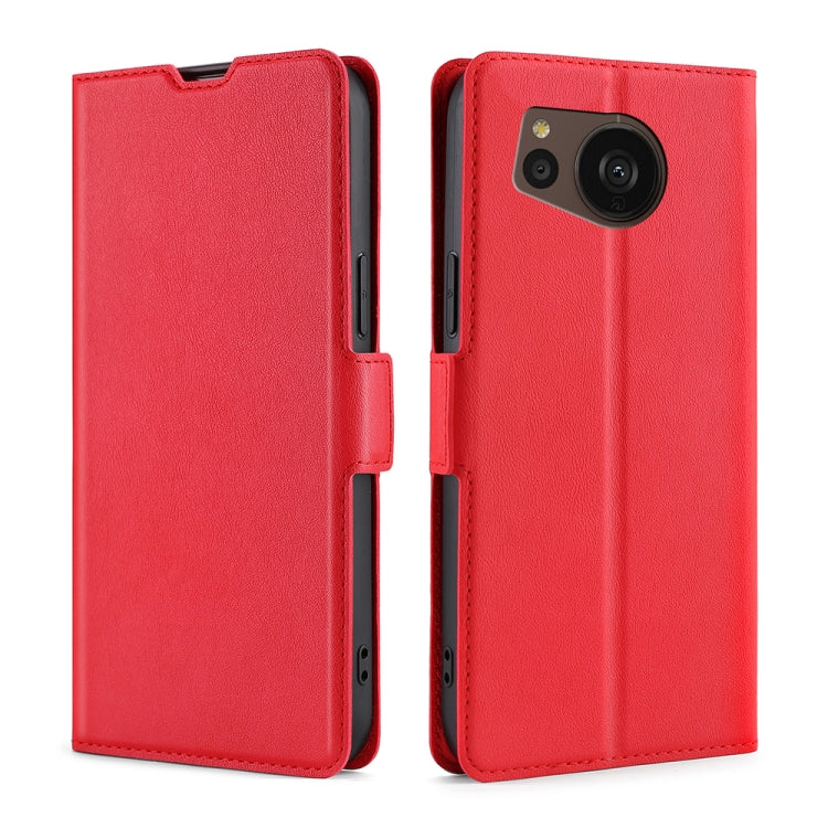 Custodia per telefono in pelle flip orizzontale con fibbia laterale ultrasottile, For vivo Y55 4G, For Samsung Galaxy A04s, For Sharp Aquos sense7 Plus, For Xiaomi Civi 2 5G, For Xiaomi Poco M5 4G