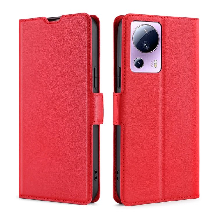 Custodia per telefono in pelle flip orizzontale con fibbia laterale ultrasottile, For vivo Y55 4G, For Samsung Galaxy A04s, For Sharp Aquos sense7 Plus, For Xiaomi Civi 2 5G, For Xiaomi Poco M5 4G