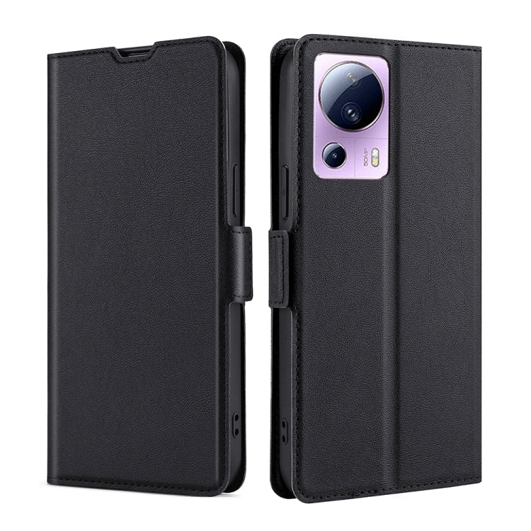 Custodia per telefono in pelle flip orizzontale con fibbia laterale ultrasottile, For vivo Y55 4G, For Samsung Galaxy A04s, For Sharp Aquos sense7 Plus, For Xiaomi Civi 2 5G, For Xiaomi Poco M5 4G