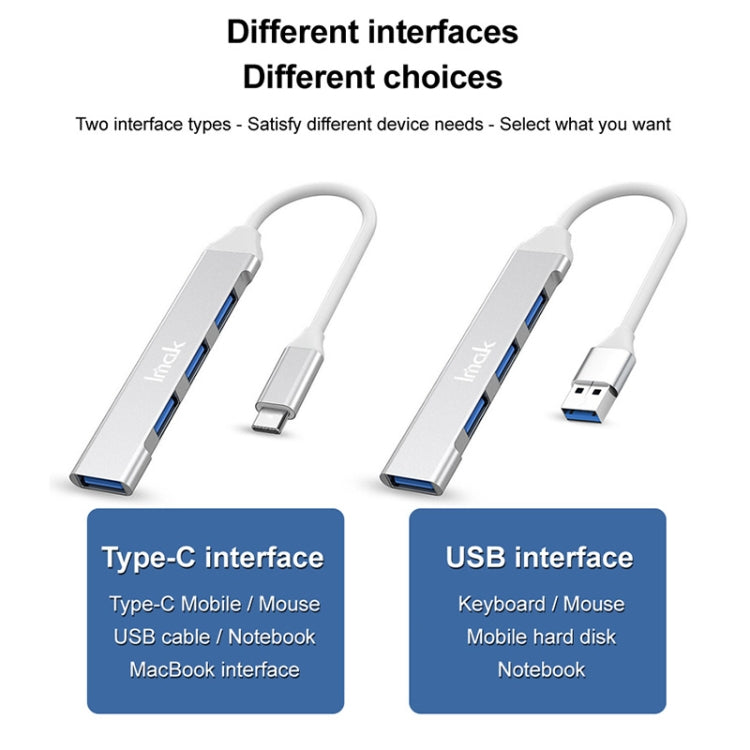 Imak 4 in 1 Docking Station multifunzionale HUB, USB, USB-C / Type-C