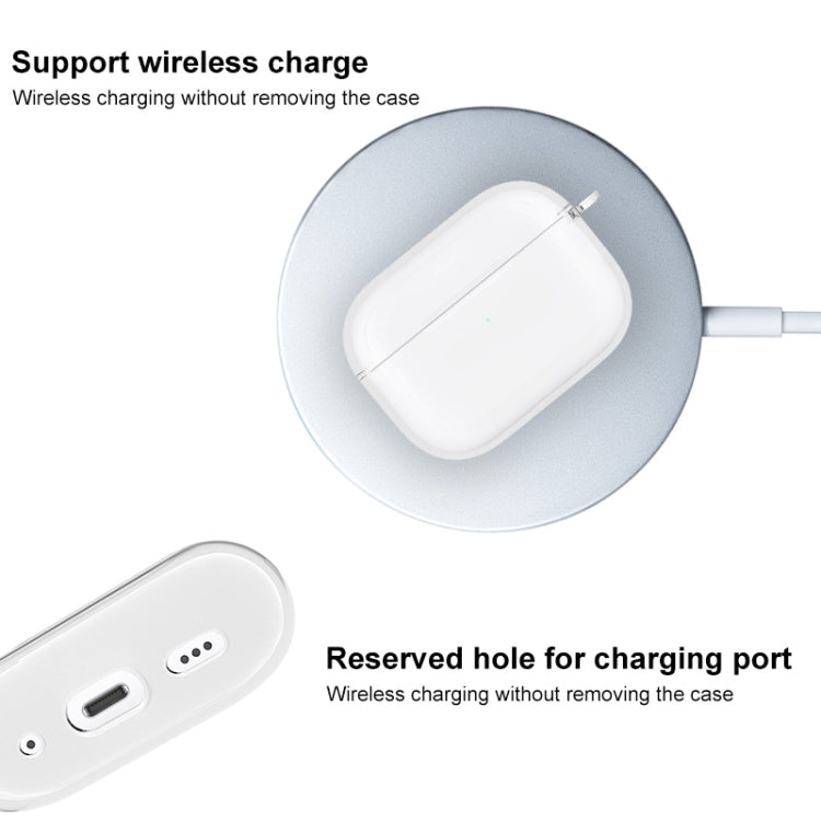 Custodia protettiva TPU trasparente per AirPods Pro 2