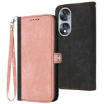 Custodia per telefono in pelle con cinturino a mano doppia piega con fibbia laterale, For Honor 10 Lite, For Honor 70 Pro, For Honor X7, For Huawei Mate 10 Lite