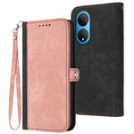Custodia per telefono in pelle con cinturino a mano doppia piega con fibbia laterale, For Honor 10 Lite, For Honor 70 Pro, For Honor X7, For Huawei Mate 10 Lite