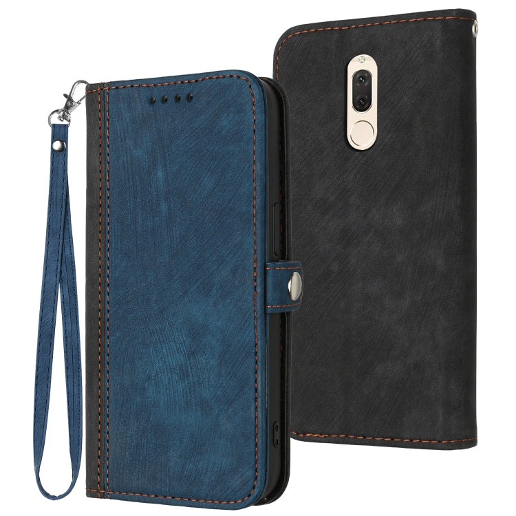 Custodia per telefono in pelle con cinturino a mano doppia piega con fibbia laterale, For Honor 10 Lite, For Honor 70 Pro, For Honor X7, For Huawei Mate 10 Lite