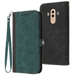 Custodia per telefono in pelle con cinturino a mano doppia piega con fibbia laterale, For Huawei Mate 10 Pro, For Huawei Mate 20 Lite, For Huawei Mate 20 Pro, For Huawei P20 Lite