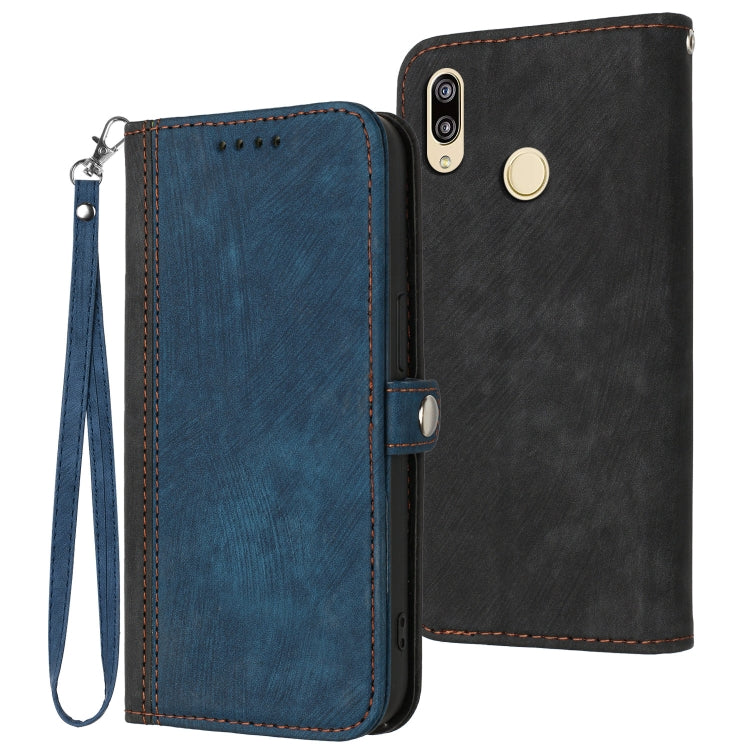 Custodia per telefono in pelle con cinturino a mano doppia piega con fibbia laterale, For Huawei Mate 10 Pro, For Huawei Mate 20 Lite, For Huawei Mate 20 Pro, For Huawei P20 Lite