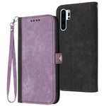 Custodia per telefono in pelle con cinturino a mano doppia piega con fibbia laterale, For Huawei P20 Pro, For Huawei P30 Lite, For Huawei P30 Pro, For Honor X30i