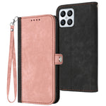 Custodia per telefono in pelle con cinturino a mano doppia piega con fibbia laterale, For Huawei P20 Pro, For Huawei P30 Lite, For Huawei P30 Pro, For Honor X30i