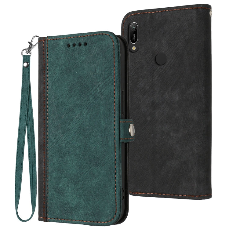 Custodia per telefono in pelle con cinturino a mano doppia piega con fibbia laterale, For Huawei Y6 2019, For Honor 70, For Honor X8