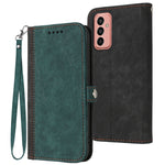 Custodia per telefono in pelle con cinturino a mano doppia piega con fibbia laterale, For Samsung Galaxy A33 5G, For Samsung Galaxy A53 5G, For Samsung Galaxy M13 Indian / F13, For Samsung Galaxy M33