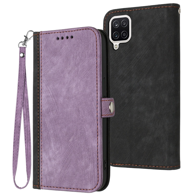 Custodia per telefono in pelle con cinturino a mano doppia piega con fibbia laterale, For Samsung Galaxy A21s, For Samsung Galaxy A22 4G, For Samsung Galaxy A23 4G, For Samsung Galaxy A31