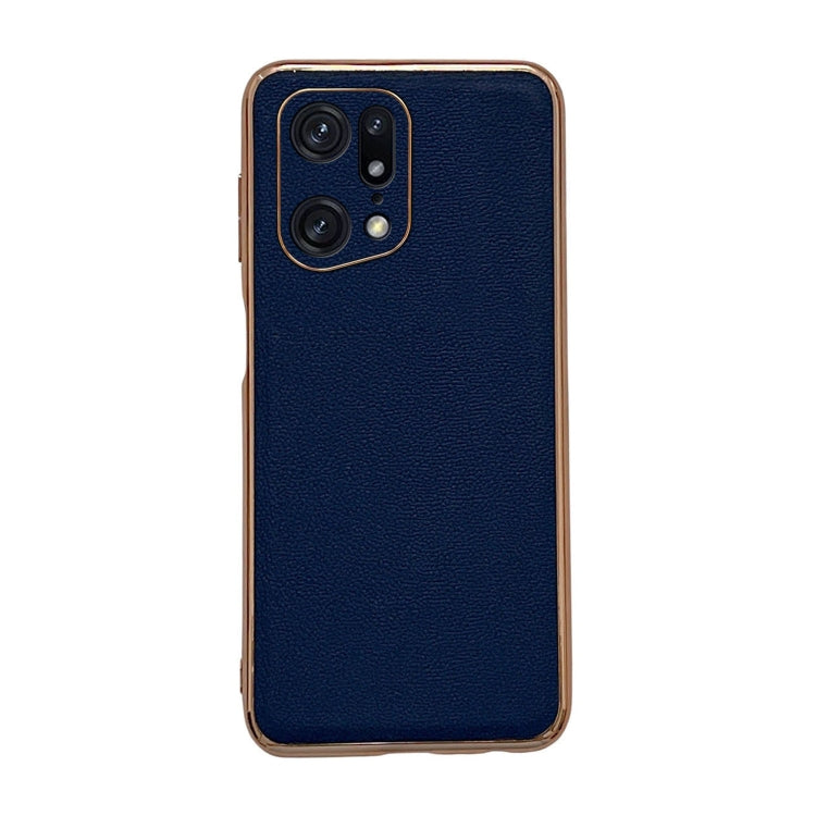 Custodia per telefono con placcatura nano serie Luolai in vera pelle, For OPPO Find X5, For Motorola Moto S30 Pro, For OPPO Find X5 Pro, For Motorola Moto X30 Pro / Edge 30 Ultra
