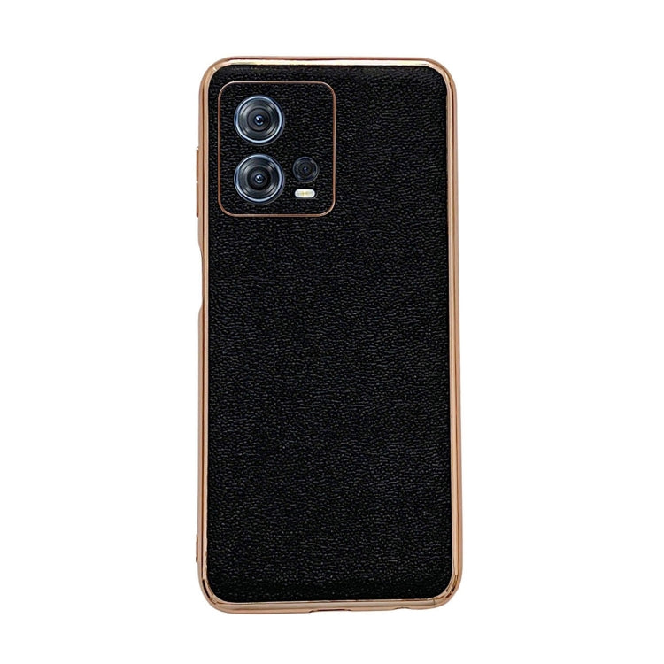 Custodia per telefono con placcatura nano serie Luolai in vera pelle, For OPPO Find X5, For Motorola Moto S30 Pro, For OPPO Find X5 Pro, For Motorola Moto X30 Pro / Edge 30 Ultra