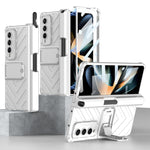 Custodia per armatura pieghevole magnetica integrata GKK con custodia per penna a pressione, For Samsung Galaxy Z Fold4