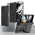 Custodia per armatura pieghevole magnetica integrata GKK con custodia per penna a pressione, For Samsung Galaxy Z Fold4