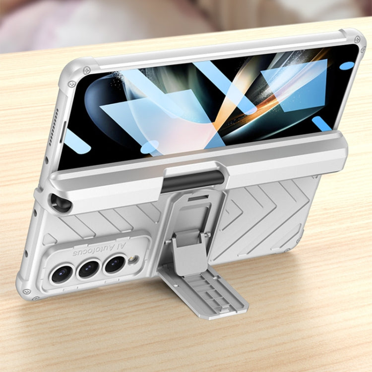 Custodia per armatura pieghevole magnetica integrata GKK con custodia per penna a pressione, For Samsung Galaxy Z Fold4