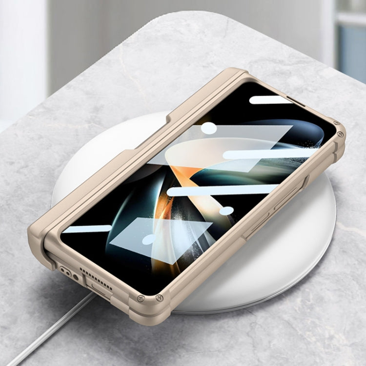 Custodia per armatura pieghevole magnetica integrata GKK con custodia per penna a pressione, For Samsung Galaxy Z Fold4