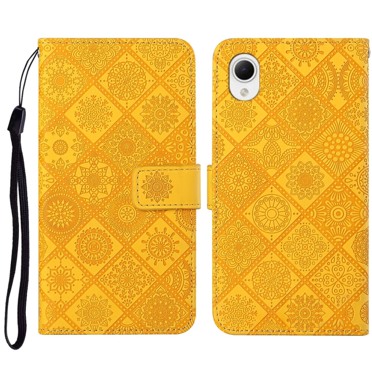 Custodia per cellulare in pelle con motivo goffrato stile etnico, For Samsung Galaxy A14 5G, For Samsung Galaxy A23e, For OPPO A17