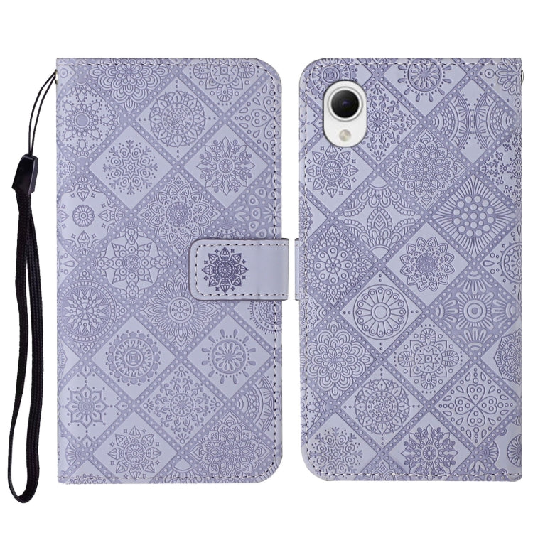 Custodia per cellulare in pelle con motivo goffrato stile etnico, For Samsung Galaxy A14 5G, For Samsung Galaxy A23e, For OPPO A17