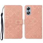 Custodia per cellulare in pelle con motivo goffrato stile etnico, For Samsung Galaxy A14 5G, For Samsung Galaxy A23e, For OPPO A17