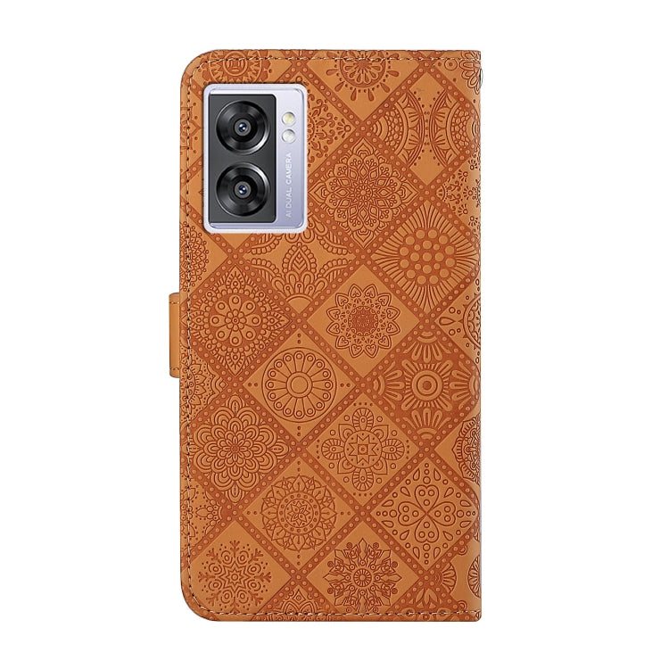Custodia per cellulare in pelle con motivo goffrato stile etnico, For OPPO A57 2022, For OPPO Reno8, For OPPO Reno8 Pro