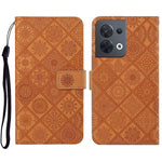Custodia per cellulare in pelle con motivo goffrato stile etnico, For OPPO A57 2022, For OPPO Reno8, For OPPO Reno8 Pro
