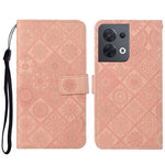 Custodia per cellulare in pelle con motivo goffrato stile etnico, For OPPO A57 2022, For OPPO Reno8, For OPPO Reno8 Pro