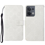 Custodia per cellulare in pelle con motivo goffrato stile etnico, For OPPO A57 2022, For OPPO Reno8, For OPPO Reno8 Pro
