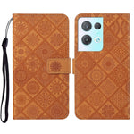 Custodia per cellulare in pelle con motivo goffrato stile etnico, For OPPO A57 2022, For OPPO Reno8, For OPPO Reno8 Pro