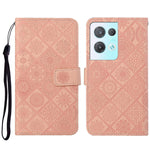 Custodia per cellulare in pelle con motivo goffrato stile etnico, For OPPO A57 2022, For OPPO Reno8, For OPPO Reno8 Pro