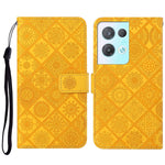 Custodia per cellulare in pelle con motivo goffrato stile etnico, For OPPO A57 2022, For OPPO Reno8, For OPPO Reno8 Pro