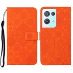 Custodia per cellulare in pelle con motivo goffrato stile etnico, For OPPO A57 2022, For OPPO Reno8, For OPPO Reno8 Pro
