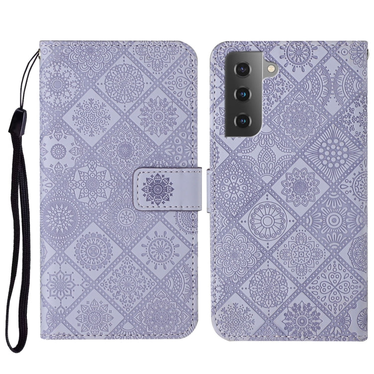 Custodia per cellulare in pelle con motivo goffrato stile etnico, For Samsung Galaxy S23 5G, For Samsung Galaxy S23+ 5G, For Samsung Galaxy S23 Ultra 5G