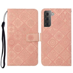 Custodia per cellulare in pelle con motivo goffrato stile etnico, For Samsung Galaxy S23 5G, For Samsung Galaxy S23+ 5G, For Samsung Galaxy S23 Ultra 5G