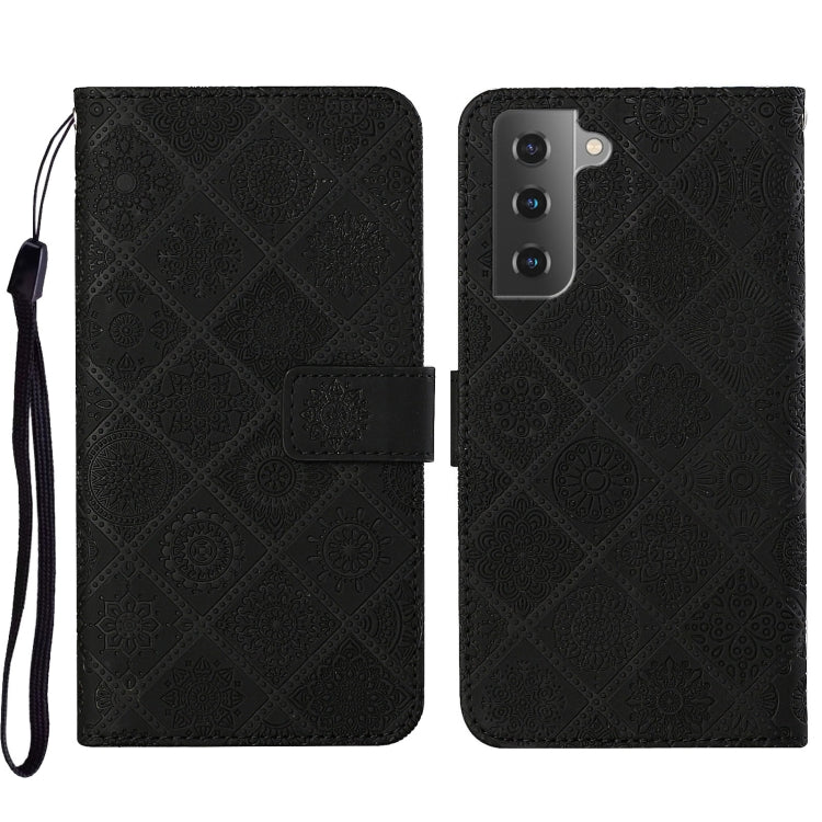 Custodia per cellulare in pelle con motivo goffrato stile etnico, For Samsung Galaxy S23 5G, For Samsung Galaxy S23+ 5G, For Samsung Galaxy S23 Ultra 5G