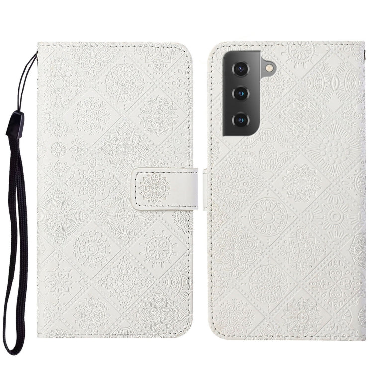Custodia per cellulare in pelle con motivo goffrato stile etnico, For Samsung Galaxy S23 5G, For Samsung Galaxy S23+ 5G, For Samsung Galaxy S23 Ultra 5G