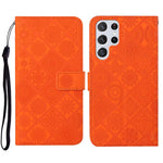 Custodia per cellulare in pelle con motivo goffrato stile etnico, For Samsung Galaxy S23 5G, For Samsung Galaxy S23+ 5G, For Samsung Galaxy S23 Ultra 5G
