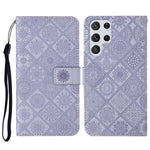 Custodia per cellulare in pelle con motivo goffrato stile etnico, For Samsung Galaxy S23 5G, For Samsung Galaxy S23+ 5G, For Samsung Galaxy S23 Ultra 5G
