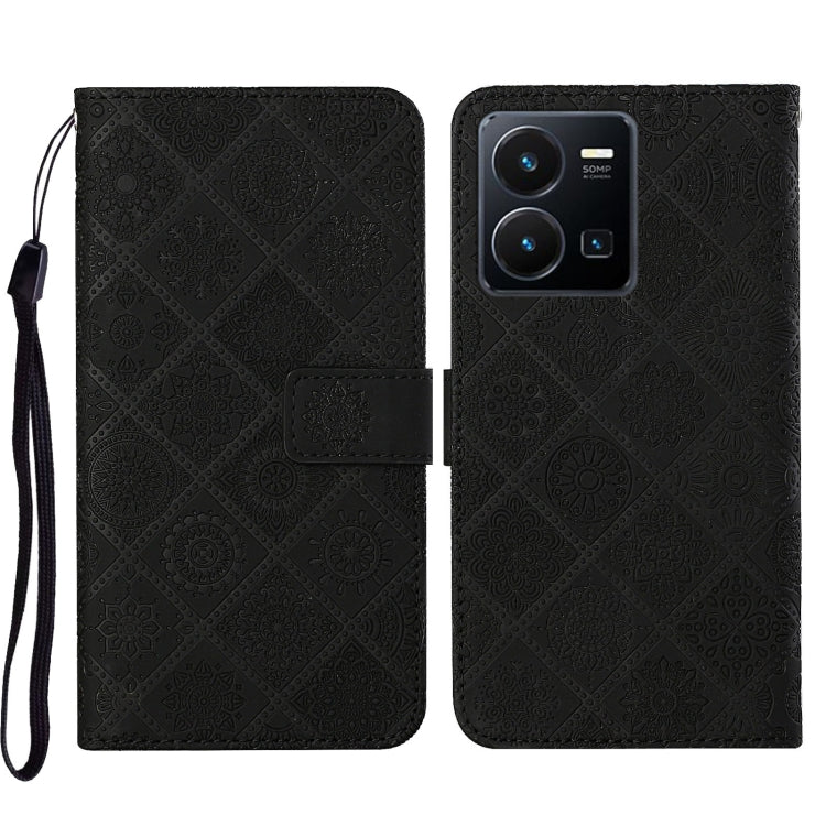 Custodia per cellulare in pelle con motivo goffrato stile etnico, For vivo Y16, For vivo Y22s, For Xiaomi Redmi A1