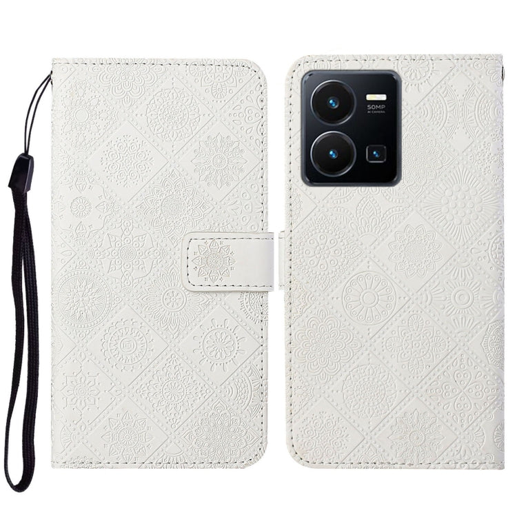 Custodia per cellulare in pelle con motivo goffrato stile etnico, For vivo Y16, For vivo Y22s, For Xiaomi Redmi A1