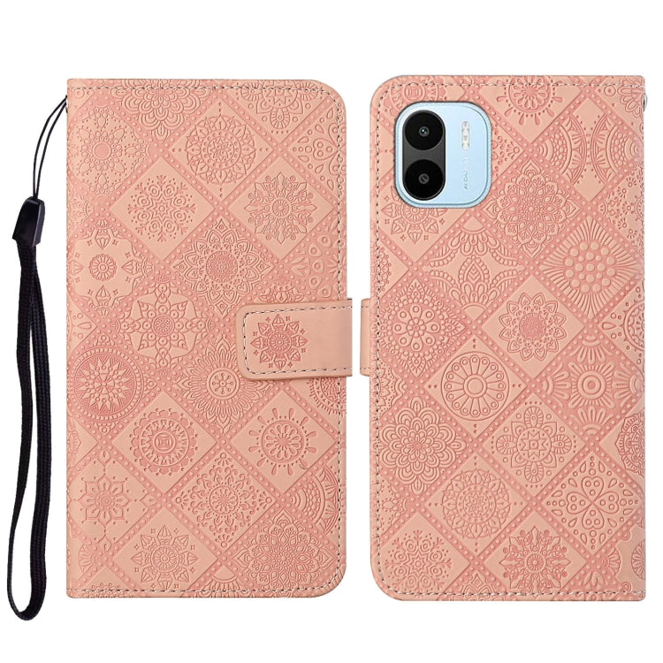 Custodia per cellulare in pelle con motivo goffrato stile etnico, For vivo Y16, For vivo Y22s, For Xiaomi Redmi A1