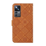 Custodia per cellulare in pelle con motivo goffrato stile etnico, For Xiaomi 12T / 12T Pro / Redmi K50 Ultra
