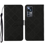 Custodia per cellulare in pelle con motivo goffrato stile etnico, For Xiaomi 12T / 12T Pro / Redmi K50 Ultra