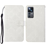 Custodia per cellulare in pelle con motivo goffrato stile etnico, For Xiaomi 12T / 12T Pro / Redmi K50 Ultra